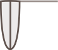 Emmanchure triangulaire fendue